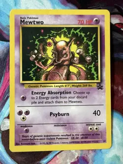 Pokemon Mewtwo (14/53) Wizards Black Star Promos LP - Image 1