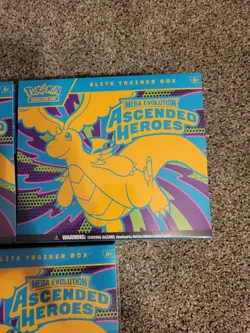 Pokemon Ascended Heroes ETB Lot X3 All In Pics Sealed - Image 4