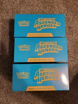 Pokemon Ascended Heroes ETB Lot X3 All In Pics Sealed - Image 5
