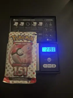 Very Heavy! 21.91 Gram Pokemon 151 Booster Pack Weighed Sealed - Image 1