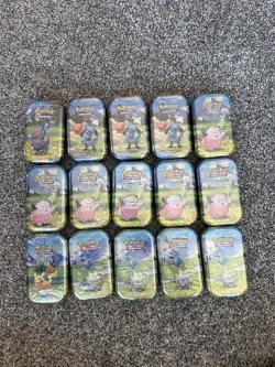Pokemon TCG Ascended Heroes Mini Tin Lot Of 15 Fast Shipping - Image 1