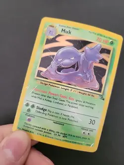 HP Pokemon TCG Muk 13/62 Fossil Holo Rare Vintage - Image 3