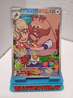 Pokemon TCG SV10: Destined Rivals Arven's Greedent #205/182 NM - Image 1