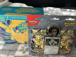 Pokemon Ascended Heroes ETB Elite Trainer Box + Larry's Komala Blister pack - Image 1