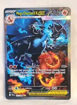 Pokemon Mega Charizard X EX 125/094 Phantasmal Flames SIR Holo English - Image 1
