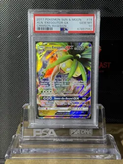 2017 POKEMON SUN & MOON CRIMSON INVASION #74 ALN. EXEGGUTOR GX CRIMSON INVASION - Image 1