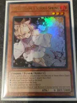 Yugioh! Ash Blossom & Joyous Spring RA01-EN008 Ultra Rare 1st Edition NM - Image 1