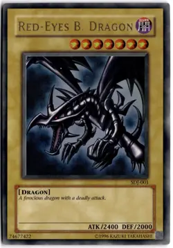 Red-Eyes B. Dragon Unlimited Ultra Rare SDJ SDJ-001 HP - Image 1