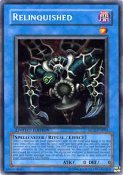 Lightly Played, English Yu Gi Oh Relinquished - MC1-EN003 - Secret Rare - Limite - Image 1