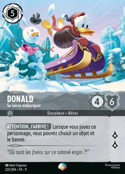 Lorcana - Donald - Se laisse embarquer - MINT/NMINT - FR - FOIL - Image 1