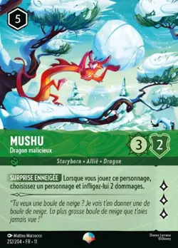 Lorcana - Mushu - Dragon malicieux - MINT/NMINT - FR - FOIL - Image 1