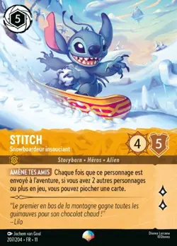 Lorcana - Stitch - Snowboardeur insouciant - MINT/NMINT - FR - FOIL - Image 1