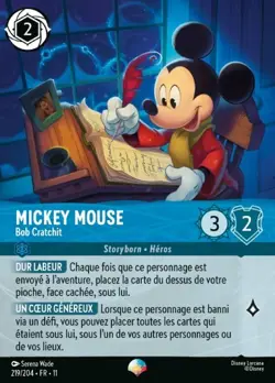 Lorcana - Mickey Mouse - Bob Cratchit - MINT/NMINT - FR - FOIL - Image 1