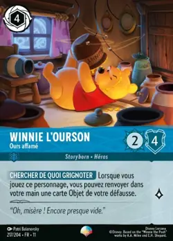 Lorcana - Winnie l'Ourson - Ourson affame - MINT/NMINT - FR - FOIL - Image 1