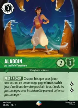 Lorcana - Aladdin - Au seuil de l’aventure - MINT/NMINT - FR - FOIL - Image 1