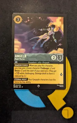 Angela - Night Warrior 187/204 Super Rare Disney Lorcana Winterspell - Image 1