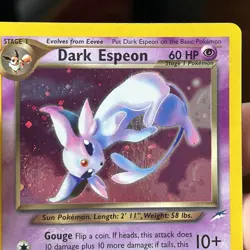Dark Espeon Holo 4/105 Pokemon Neo Destiny Unlimited Card - Image 3