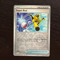 Super Rod 188/193 Pokemon Paldea Evolved SV02 Reverse Holo Common Card NM - Image 1