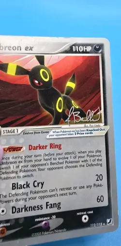 Umbreon ex 112/115 Jimmy Ballard World Championships 2006 Pokemon Card - Image 4