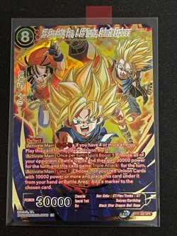 Dragon Ball Super Card Game SS Goku, Pan, SS Trunks, Galactic Explorers SPR Card - Image 1
