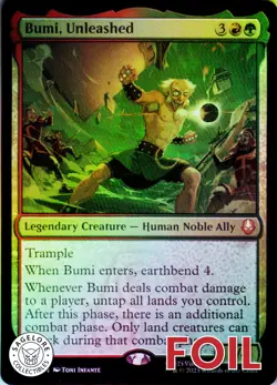 MTG Bumi, Unleashed (211) | NM Foil | Avatar: The Last Airbender {TLA} - Image 1