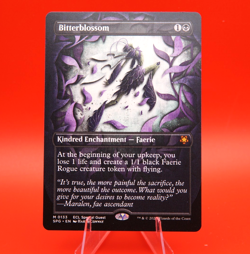 Bitterblossom | 133 | Mythic | Borderless Regular | Lorwyn Ecl. SPG - Ships Free - Image 1