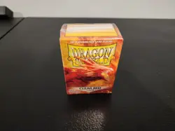 Matte Clear Red 100 ct Dragon Shield Sleeves Standard Size - Image 1