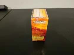 Matte Clear Red 100 ct Dragon Shield Sleeves Standard Size - Image 2