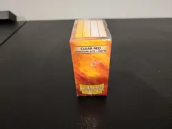 Matte Clear Red 100 ct Dragon Shield Sleeves Standard Size - Image 4