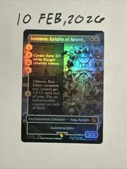 Summon: Knights of Round (Borderless) Final Fantasy Foil - Image 1