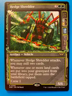 MTG 1x SHOWCASE Hedge Shredder # 320 Duskmourn: House of Horror Magic the x1 NM - Image 1