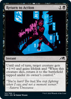 Return to Action Light Play, English Magic the Gathering MTG Kamigawa: Neon Dyna - Image 1