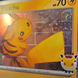 Pokemon Pikachu 051/162 Promo Stamped 2026 Pokemon Day VERY RARE DBL SWIRL - Image 4