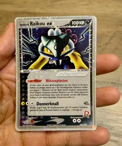 Rocket's Raikou Ex 108/107 Secret Rare Ultra Rare Pokemon Ex Deoxys HP - Image 1