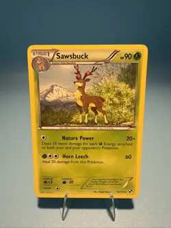 Sawsbuck 14/114 Black White LP Pokemon - Image 1