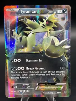 Pokemon TCG Tyranitar EX 42/98 Ancient Origins Ultra Rare Holo - Image 1