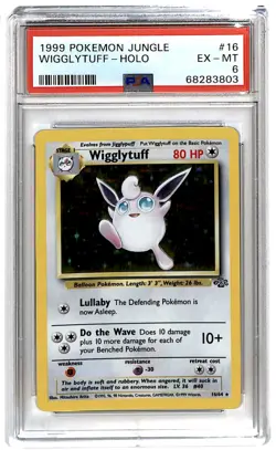 1999 Pokemon Jungle Holo Wigglytuff #16 PSA 6 ES6-1 - Image 1