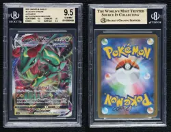 Rayquaza VMAX Japanese Pokemon Sword & Shield Blue Sky Stream (s7R) BGS 9.5 - Image 3
