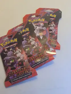 Lot Of 4 Pokemon TCG: Scarlet and Violet Destined Rivals Booster Packs Sealed - Image 1