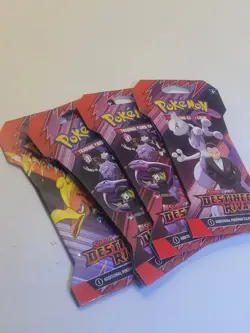Lot Of 4 Pokemon TCG: Scarlet and Violet Destined Rivals Booster Packs Sealed - Image 2