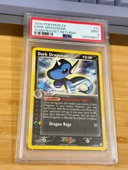 2004 Pokemon Ex Team Rocket Returns 31 Dark Dragonair PSA 9 Mint - Image 2