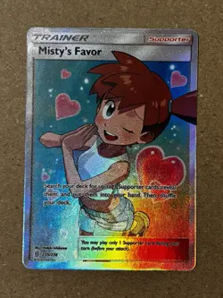 Pokemon TCG Misty's Favor Full Art Sun & Moon Unified Minds - Image 1