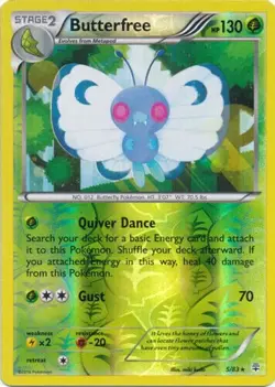 Pokemon - Butterfree - 5/83 - Rare - Reverse Holo - Generations - NM/M - Image 1