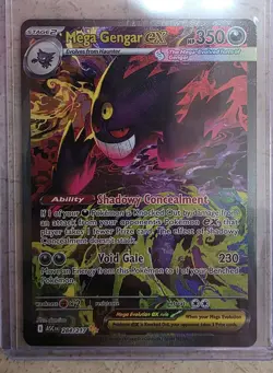 Mega Gengar ex 284/217 SIR Secret Rare Pokemon Ascended Heroes NM Pack Fresh - Image 1
