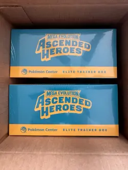 Pokemon Mega Evolution-Ascended Heroes Pokemon Center Elite Trainer Boxes (x2) - Image 2