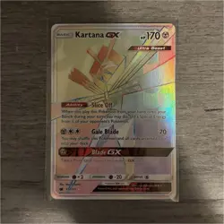 Pokemon Kartana GX 117/111 SM Crimson Invasion Ultra Rare Full Art Holo Card - Image 1