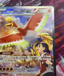 Pokemon Ethan's Ho-Oh EX Card 230/182 Scarlet and Violet Destined Rivals Mint/NM - Image 3