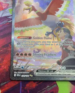 Pokemon Ethan's Ho-Oh EX Card 230/182 Scarlet and Violet Destined Rivals Mint/NM - Image 4