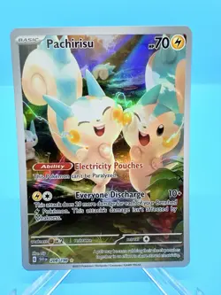 Pachirisu 208/198 Illustration Rare Scarlet & Violet Base Pokemon Card NM - Image 1