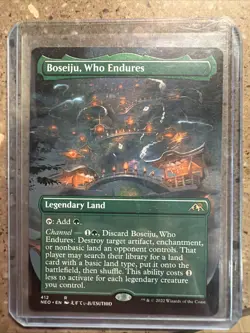 MTG Magic: The Gathering Boseiju Who Endures Borderless Card Normal - Image 1